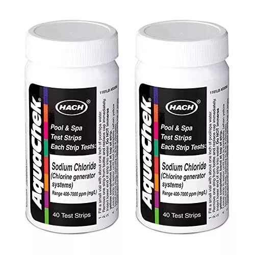 AquaChek 561161-02 Salt Value Pack Swimming Pool Test Strips, 2-Pack
