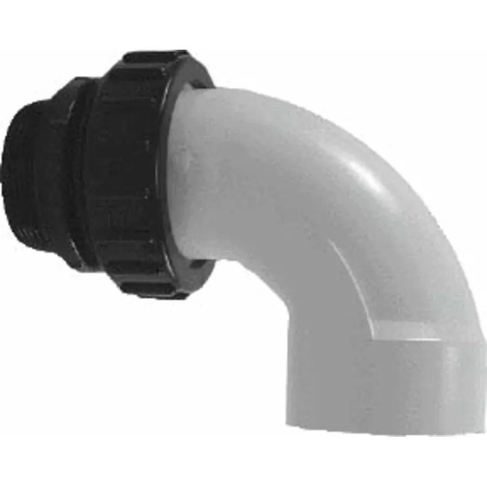 Elbow | AquaPro | 2 Inch PVC 90 Degree Elbow | 2 Inch MIP Threads | PVC