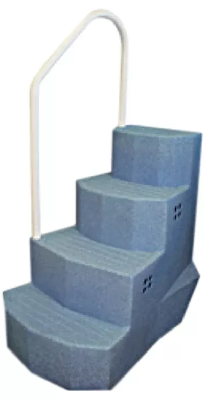 Merlin Industries Blue Granite Handrail Above Ground Pool Steps, Small, 30124