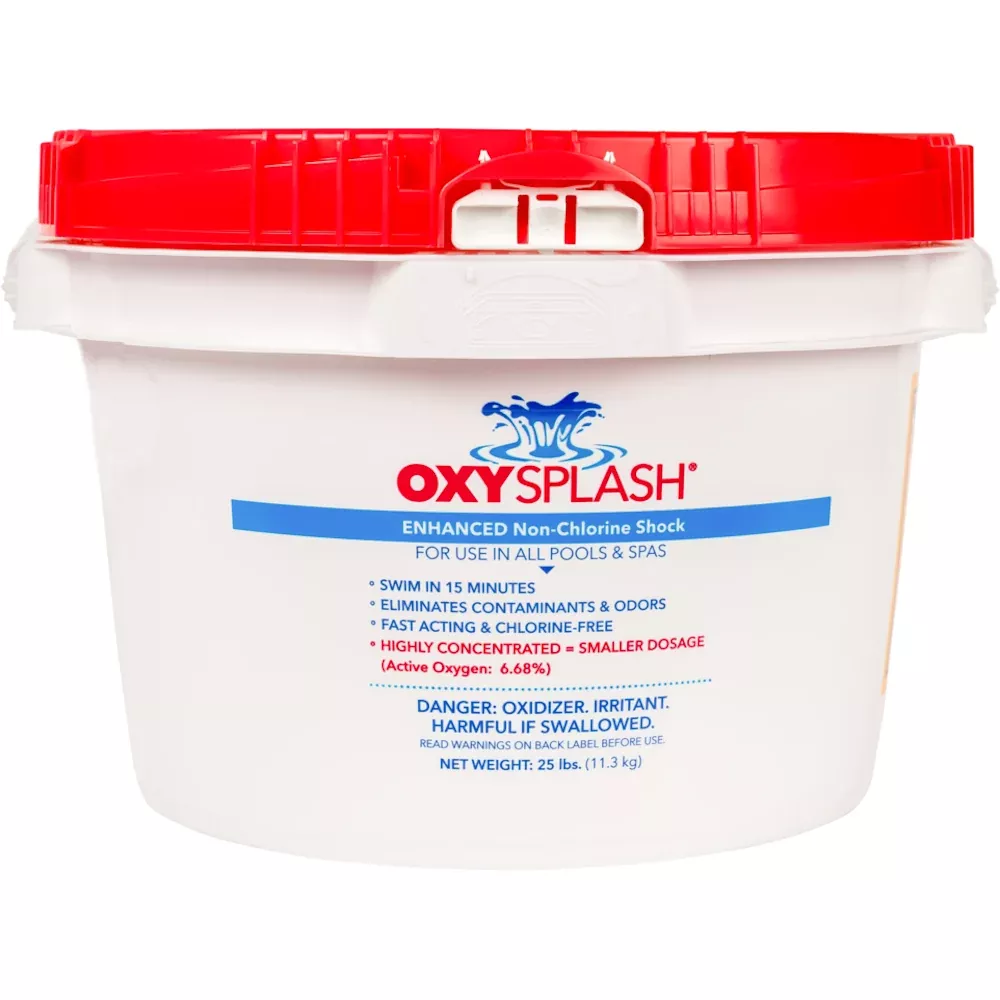 Non Chlorine Shock | Oxy Splash | OXSP25 | 25 Lb Pail | Fast Acting Oxidizer