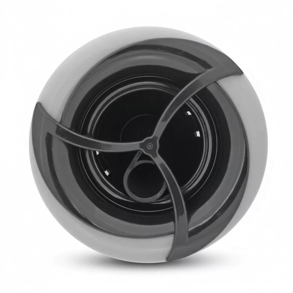 Turbo Jet 3" Black/Grey Single Pulse Threaded