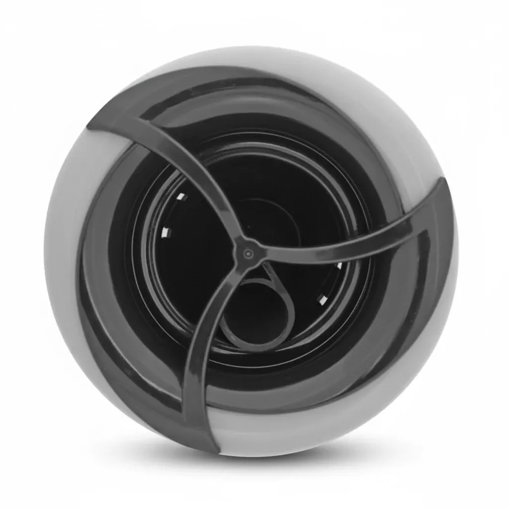 Turbo Jet 5" Black/Grey Single Pulse Threaded